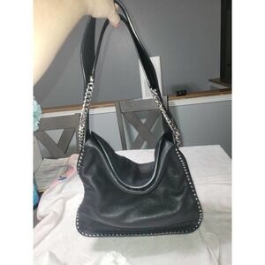 Michael kors black leather pebbled purse